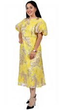 Diana Couture Church Dress 8691C-Yellow - Church Suits For Less