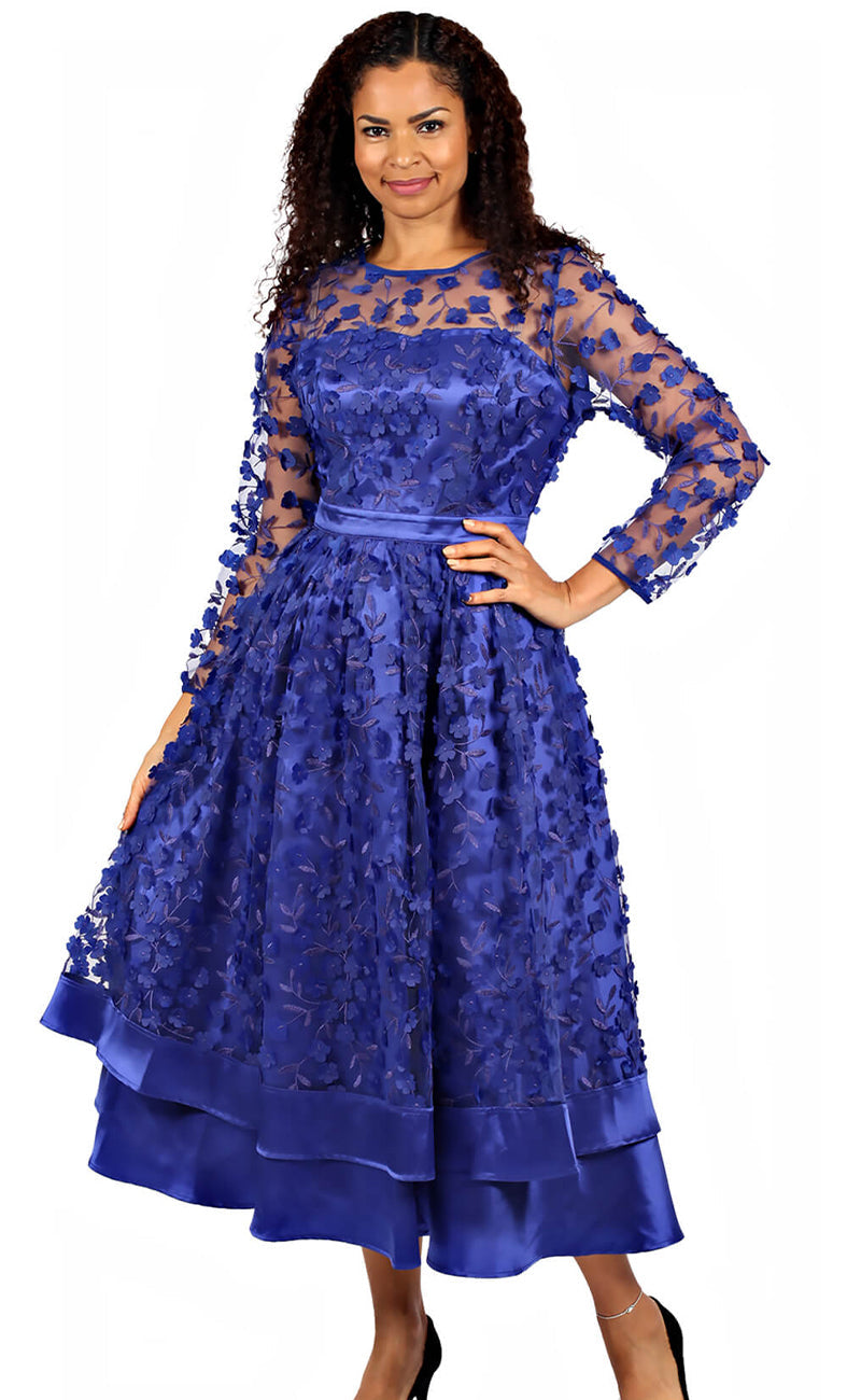 Diana Couture Dress 8467-Royal Blue