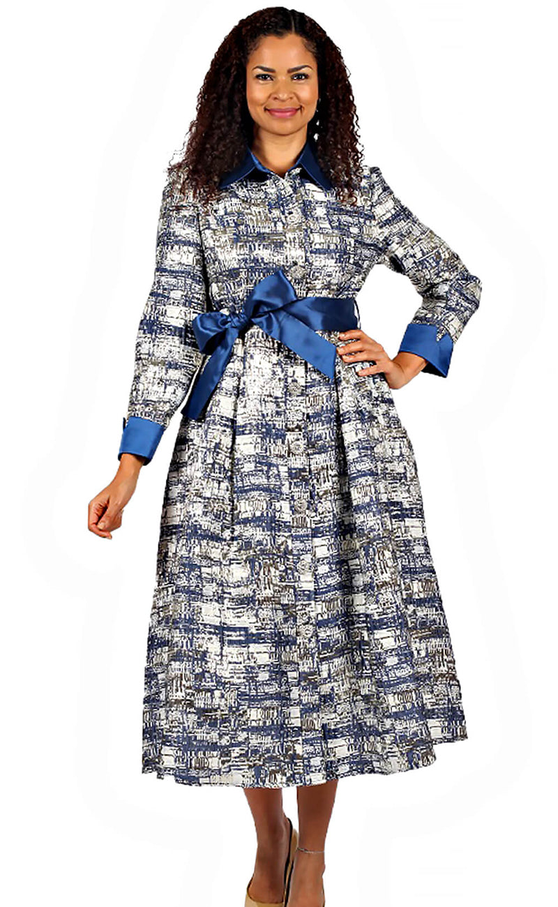 Diana Couture Dress 8649-Navy
