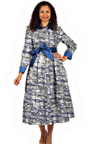 Diana Couture Dress 8649-Navy - Church Suits For Less