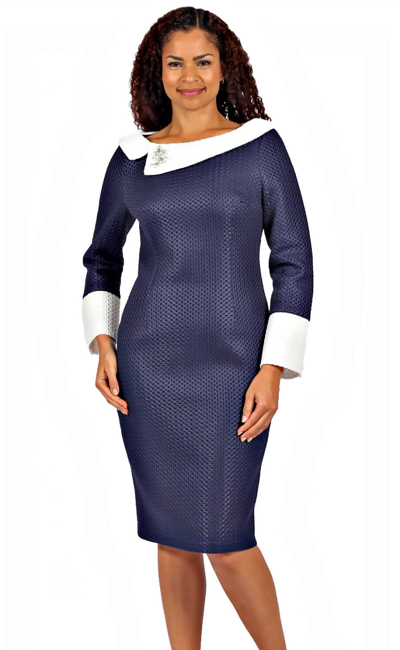 Diana Couture Dress 8721-Navy