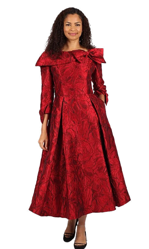 Diana Couture Church Dress 8757C-Red