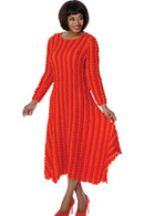 Divine Casual Dress DC2121-Orange Multi
