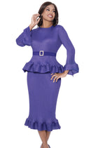Divine Casual Skirt Suit 1942-Purple