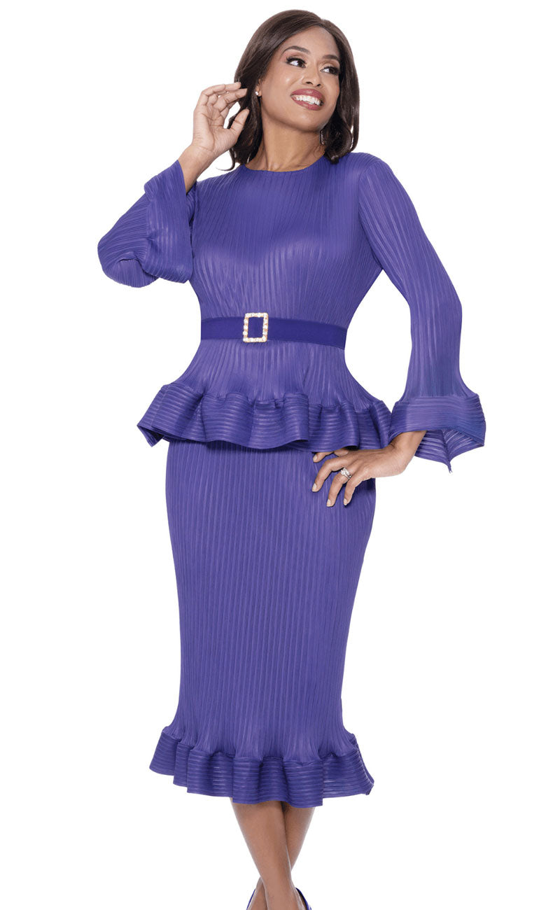 Divine Casual Skirt Suit 1942-Purple