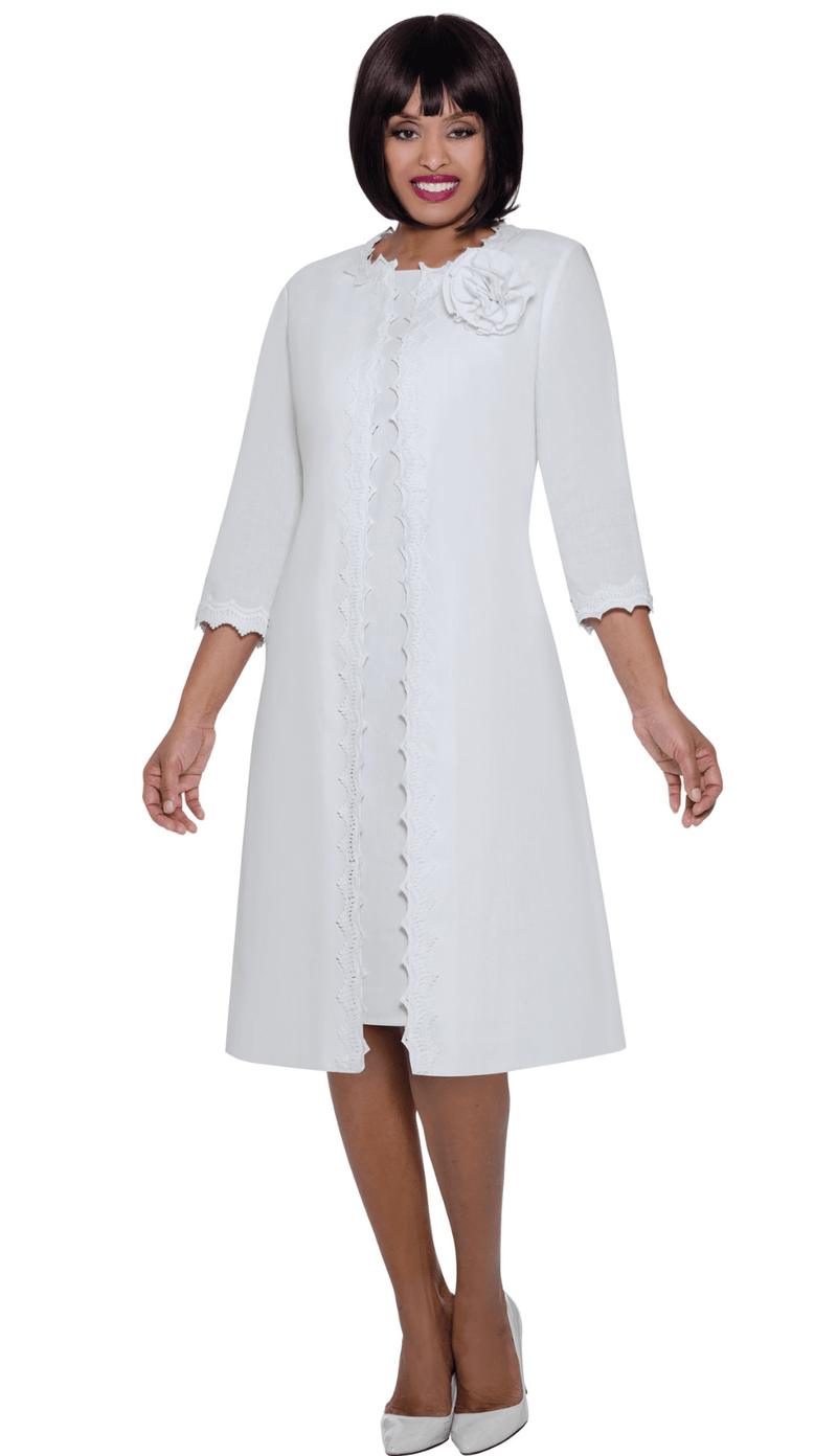 Divine Church Dress 2052-White