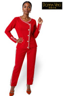 Donna Vinci Knit Pant Suit 13468