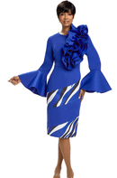 Donna Vinci Church Dress 11999C-Royal