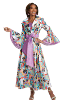 Donna Vinci Church Dress 12006C-Multi