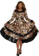 Donna Vinci Church Dress 12225C-Animal Print