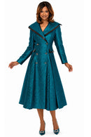 Donna Vinci Dress 12295 Turquoise Women's Church Dress
