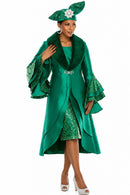 Donna Vinci Dress 12308 Ivy Green 2-Piece Set