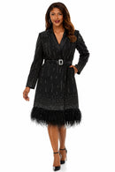 Donna Vinci Dress 12309 Black Women Church Dress