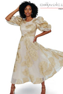 Donna Vinci Dress 12266-Tan