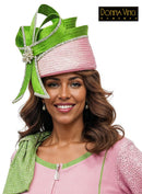 Donna Vinci Knit Suit 13461-Pink/Lime