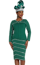 Donna Vinci Knit Skirt Suit  13452