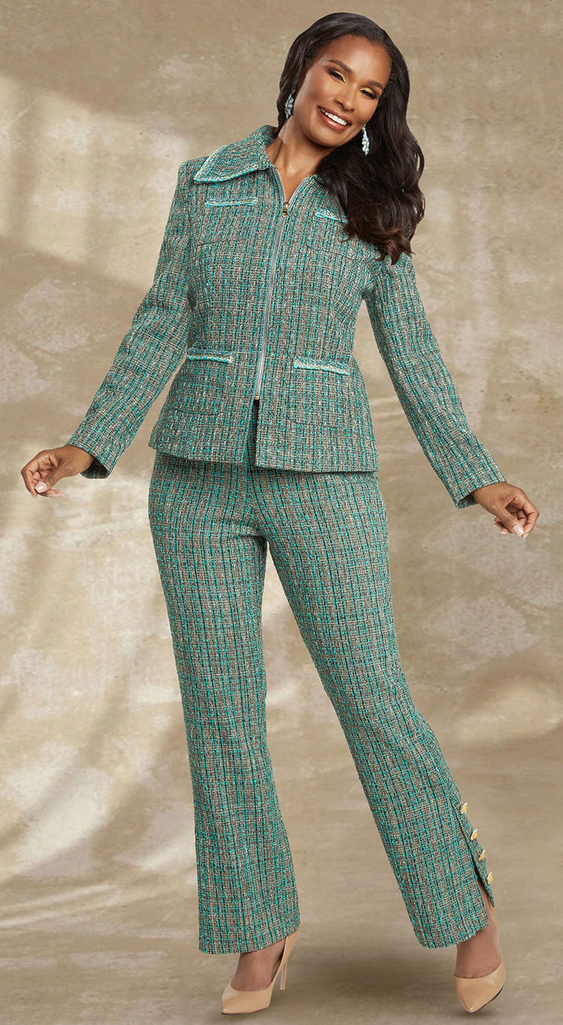 Donna Vinci Pant Suit 5773 - Church Suits For Less