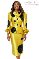 Donna Vinci Church Suit 12205-Golden