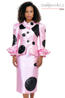 Donna Vinci Church Suit 12205-Pink
