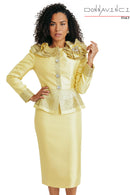 Donna Vinci Church Suit 12271-Canary