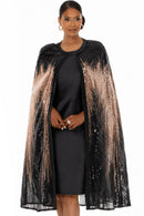 Donna Vinci Dress 12277 with Matching Cape Set