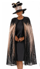 Donna Vinci Dress 12277 with Matching Cape Set