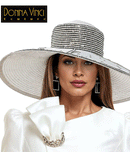 Donna Vinci Hat 12252-Black/White