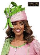 Donna Vinci Hat 13461-Pink/Lime