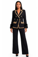 Donna Vinci Pant Suit 12283 Navy Women's Formal Ensemble