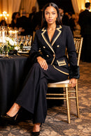 Donna Vinci Pant Suit 12283 Navy Women's Formal Ensemble