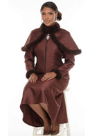 Donna Vinci Skirt Suit 12240 Brown