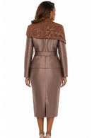 Donna Vinci Skirt Suit 12288 - Almond, Sizes 6-20