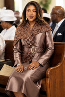 Donna Vinci Skirt Suit 12288 - Almond, Sizes 6-20