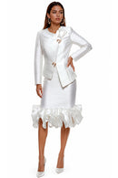 Donna Vinci White Skirt Suit 12292 - Elegant Women's Ensemble