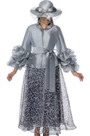 Dorinda Clark Cole Church Suit 310483-Silver/Animal