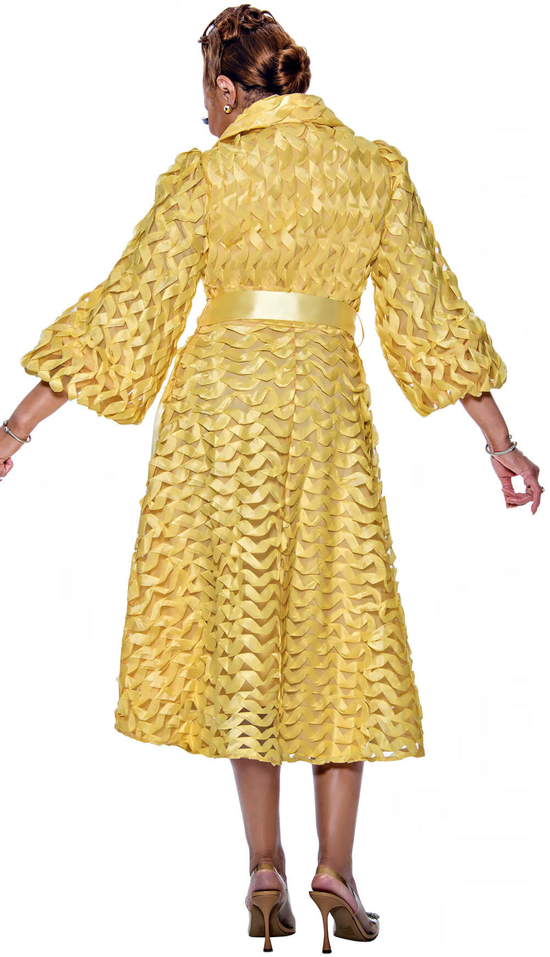 Dorinda Clark Cole Suit 5261-Yellow - Church Suits For Less