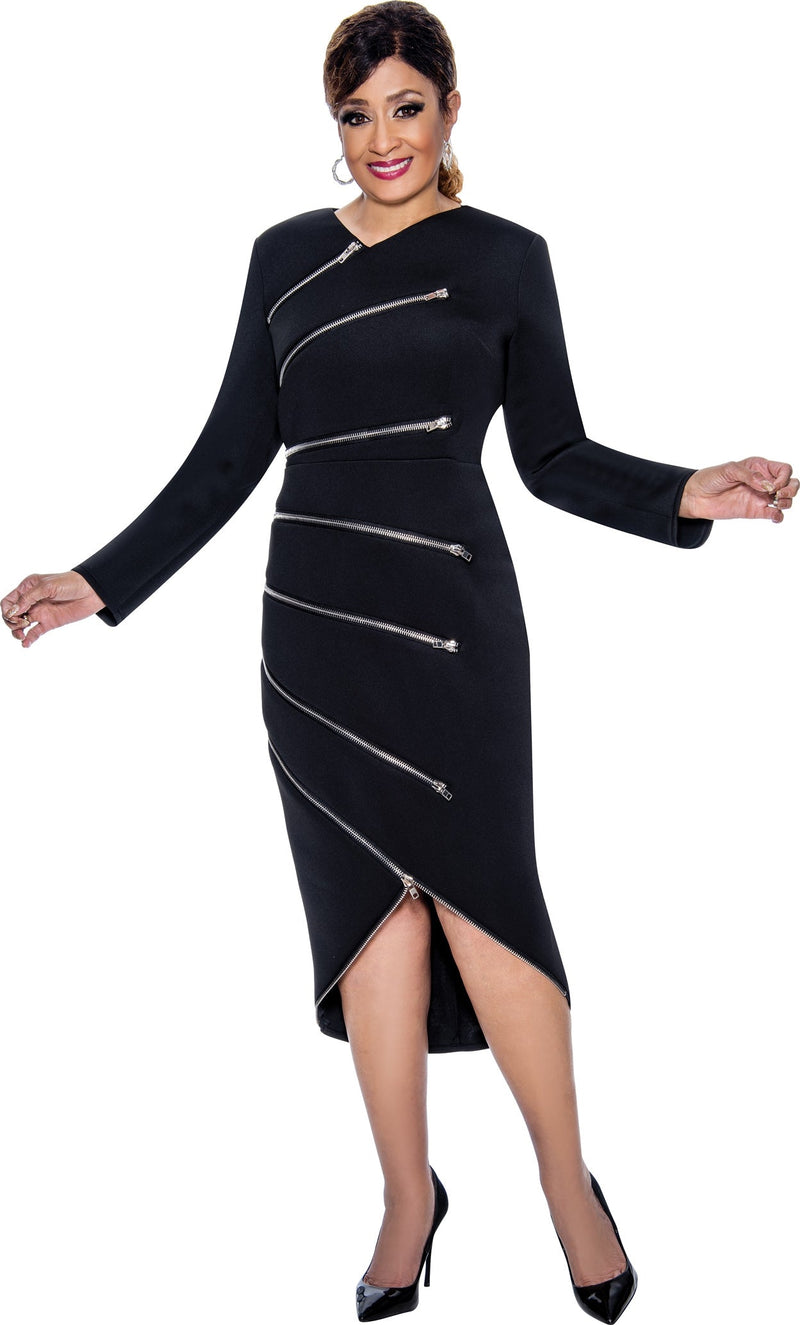 Dorinda Clark Cole Dress 4831-Black - Church Suits For Less