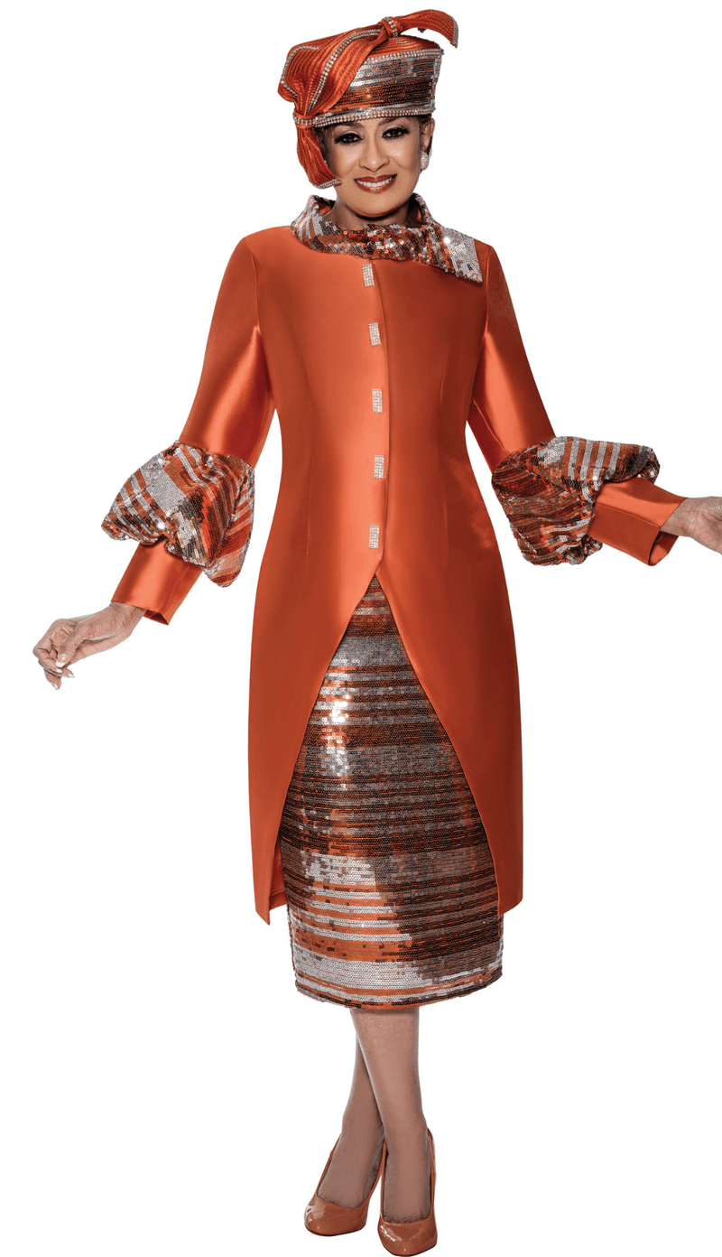 Dorinda Clark Cole Dress 309052-Orange