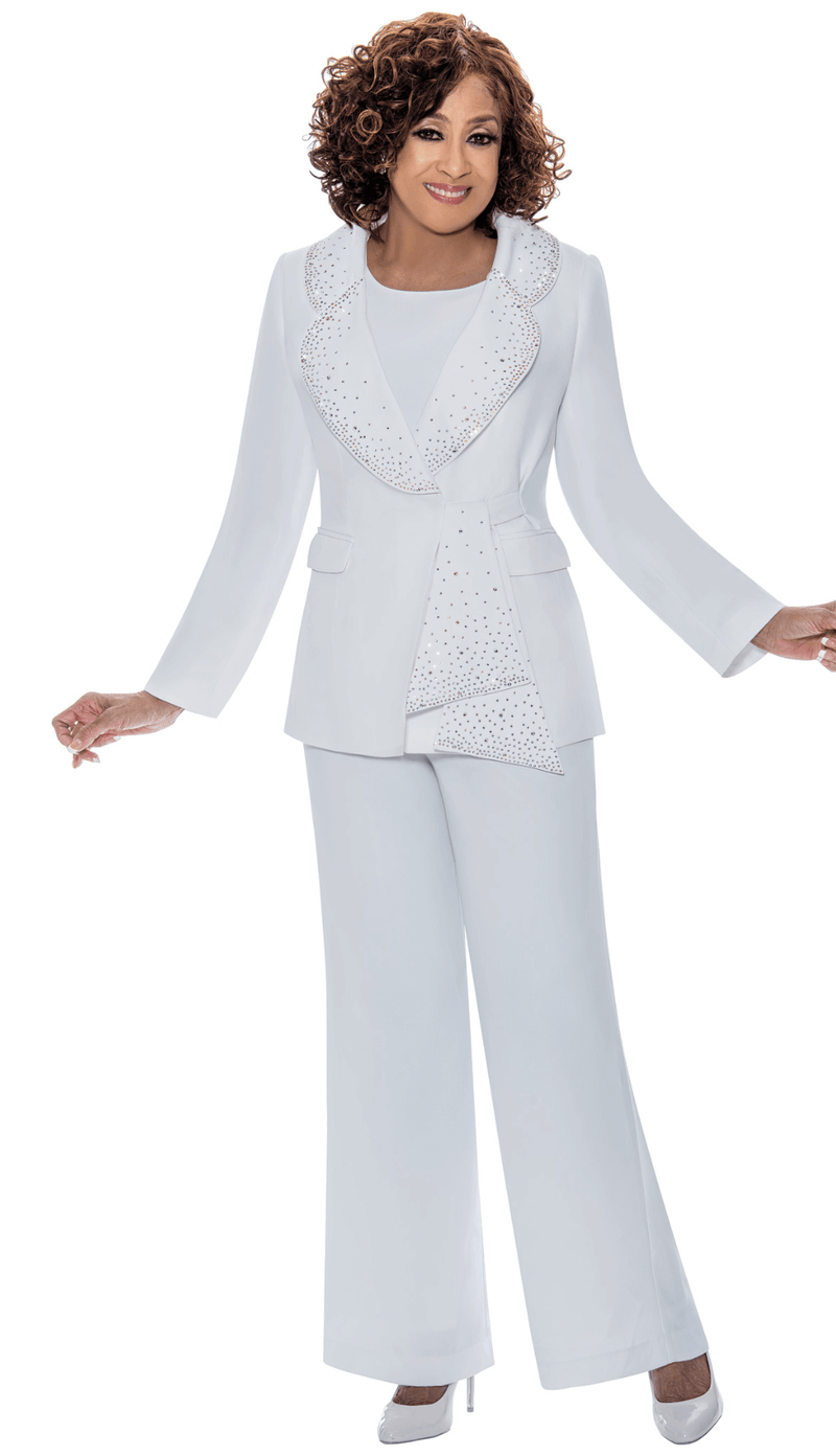 Dorinda Clark Cole Pant Suit 309093-White