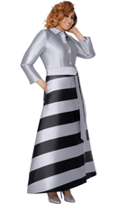 Dorinda Clark Cole Church Dress 309971-Silver/Black