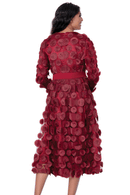 Church Dress By Nubiano 100361-Burgundy