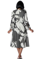 Dresses by Nubiano 100721C-Black/White