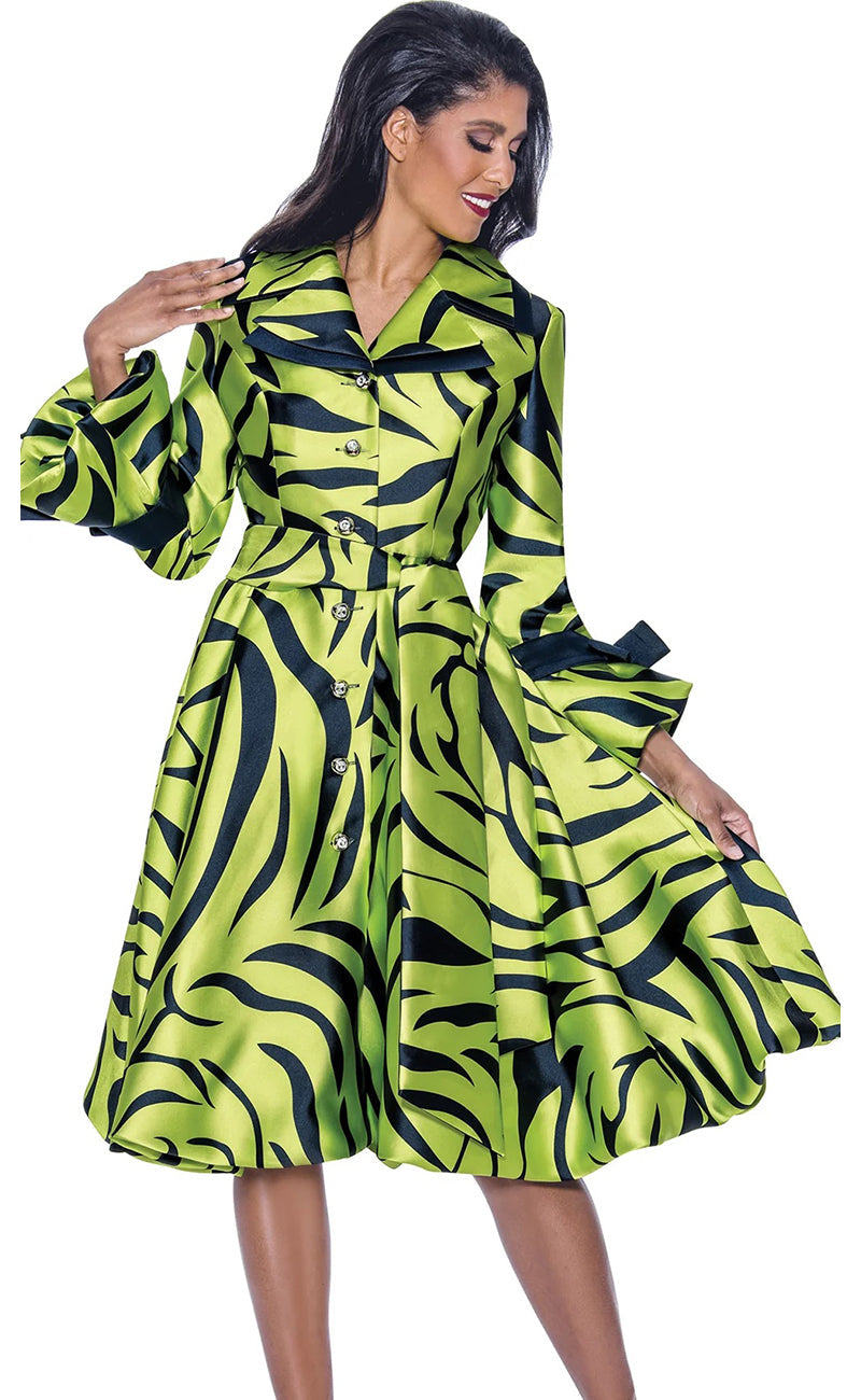 Church Dress By Nubiano 1771 - Lime - Church Suits For Less