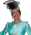 Champagne Italy Church Hat 6073-Light Green