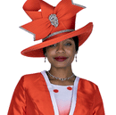 Champagne Italy Church Hat 6069-Red
