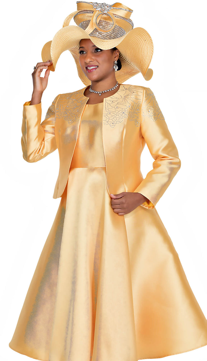 Elite Champagne Dress Suit 6063 - Church Suits For Less