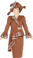 Elite Champagne Church Suit 6154C - Church Suits For Less