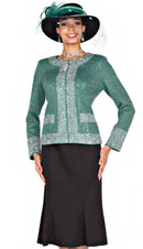 Elite Champagne Church Suit 5961 - Church Suits For Less