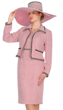 Elite Champagne Church Dress 6163-Pink