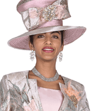 Elite Champagne Women Church Hat 6161-Pink